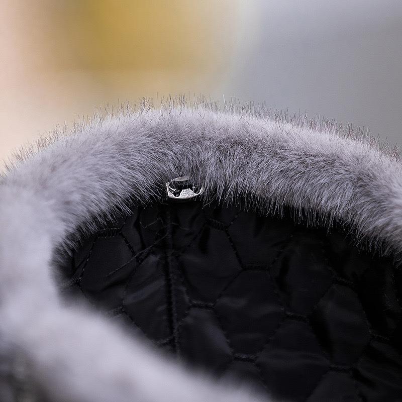 Autumn Winter Hats For Women Solid Color Plain Octagonal Cap Ladies Casual Faux Fur Women Caps