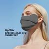 Women's Anti-UV 3D Ice Silk Sunscreen Mask with Eye Protection - Breathable and Lightweight for Summer