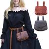 Renaissance Style Medieval Cosplay Prop Waterproof Faux Leather Women Belt Pouch Fanny Pack Fashion