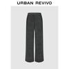 UR Women's 2025 Autumn Textured Elastic Waist Straight Leg Pants UYY650085