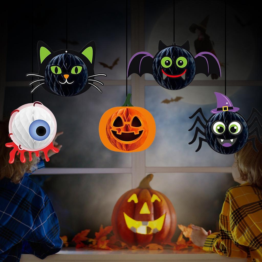 Хэллоуинские декоративные подвесные украшения милые и подходят для семейного обеденного стола, комнаты, кухни, вечеринки