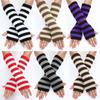 Knitted Long Wrist Gloves Half Finger Ankle Wrist Sleeves Punk Arm Warm Gloves  Girls Women