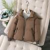 Winter Thickened Down Cotton-padded Jacket Female Short Korean Version of Loose Collar Bread Coat Coat Cotton-padded Jacket.