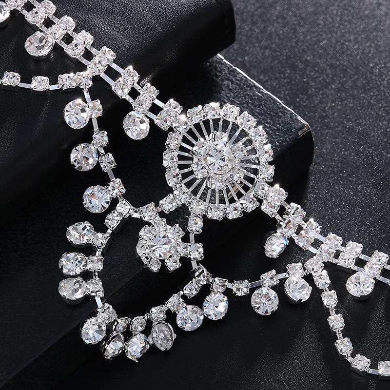 Stonefans Bohemian Rhinestones Forehead Headdress Bridal Headband Chains For Women Crystals Wedding Accessories Hair Band Indian