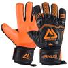 4mm Thicken CONTACT Latex Goalie Gloves Football Soccer Goalkeeper Gloves 5 Finger Save Guard Removable Wear-resistant Non-slip