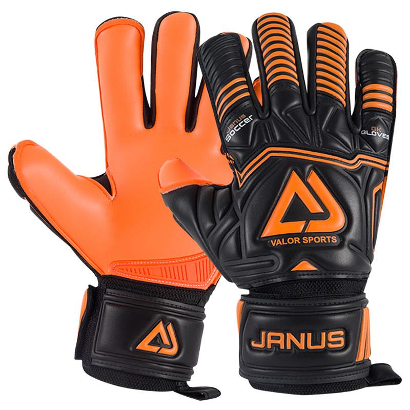 4mm Thicken CONTACT Latex Goalie Gloves Football Soccer Goalkeeper Gloves 5 Finger Save Guard Removable Wear-resistant Non-slip