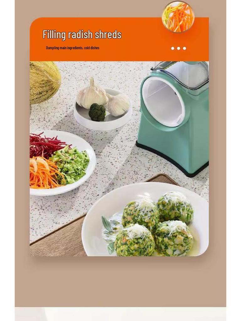 Storm Hand-Crank Vegetable Cutter: Julienne Slicer & Grater for Potatoes and Carrots