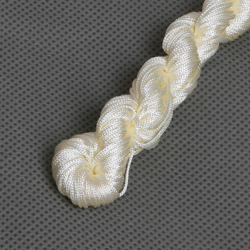 24M DIY Rope Nylon Cord Thread Chinese Knot Macrame Bracelet Braid String Knit Bead For DIY Necklace