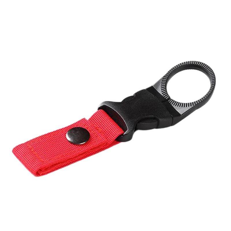 Outdoor Waterbottle Buckle Hook Nylon Webbing Buckle Hook Climb Carabiner Belt Backpack Hanger Camp Water Bottle Holder Clip