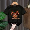 Merry Christmas New Fashion Funny Santa Gift Graphic Kids Tshirts Boys Short Sleeve Children T-shirt Girls Casual Top
