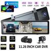 11.26 Inch 1080P Car Dvr Wireless Carplay Android Auto Dual Lens WiFi Dash Cam WiFi GPS FM Bluetooth Loop Recording Video Recorder