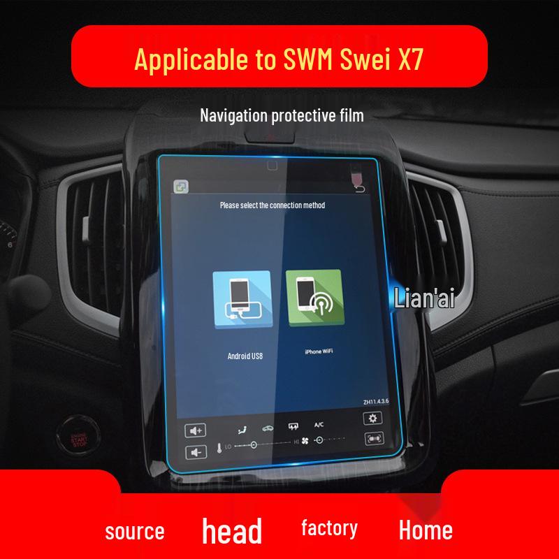 Applicable 23 SWM G01/G05/X7/X3 Navigation Screen & Center Console Tempered Protective Film, Car Accessories