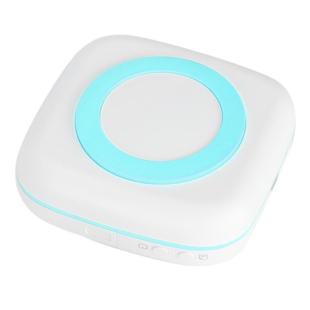 Mini Printer 200DPI Portable 8.8x8.5x3.7cm TypeC Thermal Printing Device with 800mAh Battery(Blue )