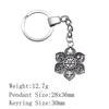 Valentine's Day Car Key Ring The Flower Of Life Keychains Backpack Key Chain For Car