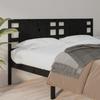 VidaXL Headboard Black 126x4x100 Cm Solid Pine Wood 818764