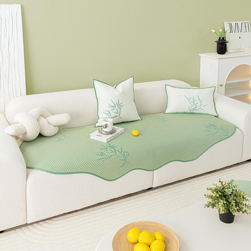 Summer Irregular Sofa Cushion Non-Slip Cool Breathable Living Room Straight Sofa Cover Towel