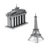 Metal Earth Fascinations Brandenburg Gate Et Eiffel Tower Puzzle 3D En Métal