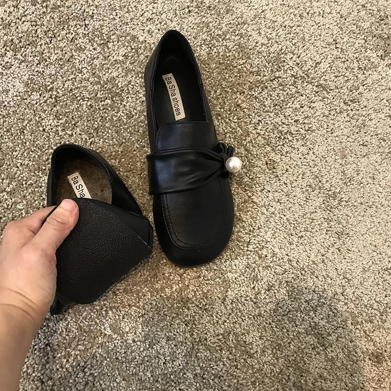 Female Footwear with Crystals Loafers Women's Shoes Diamond Leather Rhinestone Bow 2024 New Luxury Cheap Spring Korean On Offer