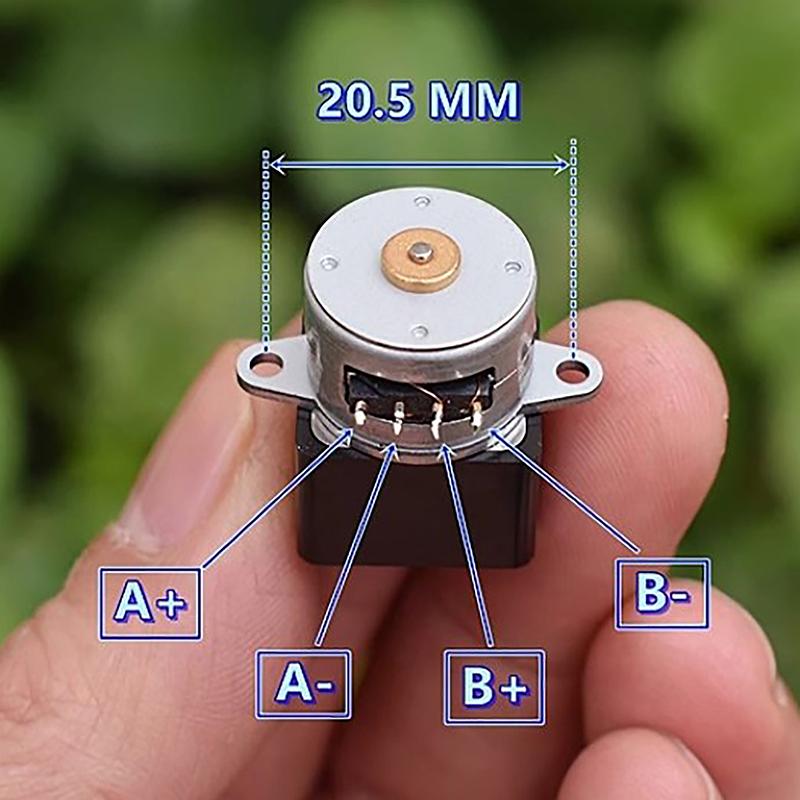 1Pc Micro Full Metal Gearbox Gear Stepping Motor Mini 15Mm 2-Phase 4-Wire Gear Stepper Motor Diy Robot Car Monitor Camera