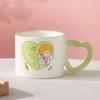 Chinese Valentine's Day Gift Couple Mug High Precision Ceramic Cup with Lid Water Cup Women's Souvenir