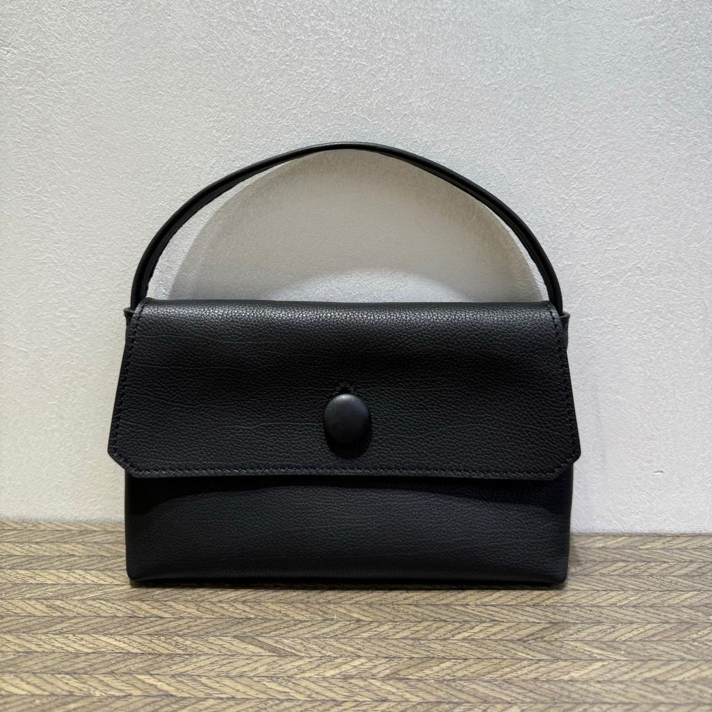 2025 New Style Cowhide Small Square Bag Sallybag Crossbody Bag High-end Feel Handbag Minimalist Drawstring Bag Mini