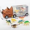 Children's Toy Trailer Container Truck Dinosaur Storage and Transportation Vehicle Combination Set Dinosaur Car Kindergarten Model Toy