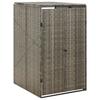 VidaXL Bin Shelter Grey 70x80x117 Cm Woven Resin 319864