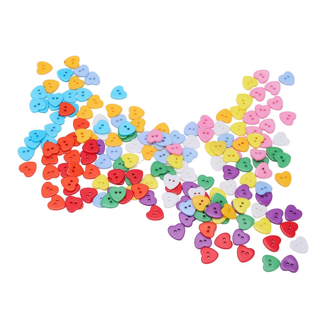 180 Pcs Mixed Color Resin Buttons 15mm Durable Children Sweater Shirt Buckle for Clothing Sewing