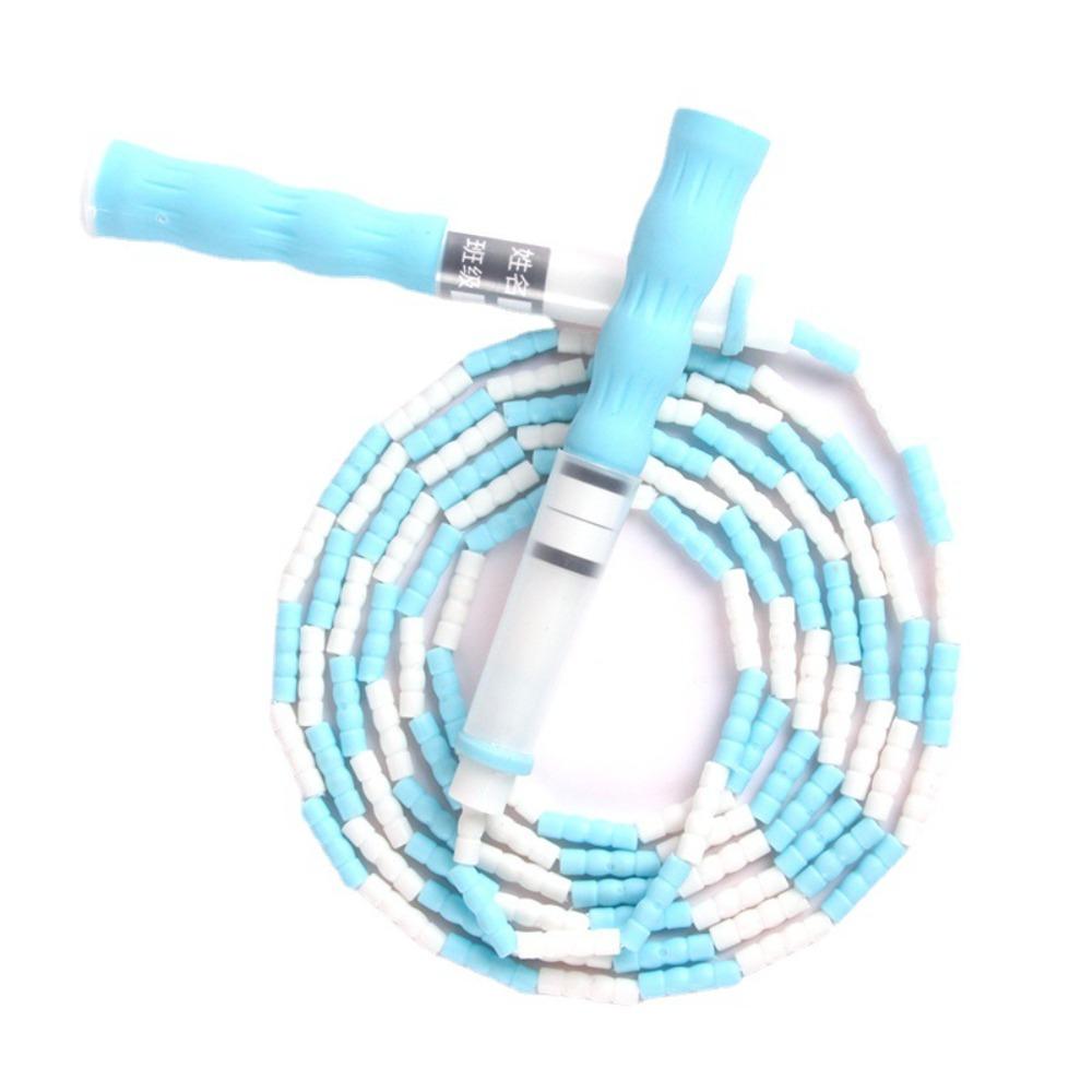 Signable Soft Bead Skipping Rope Adjustable Length Segmented Fitness Jump Rope Weight Loss Fitness