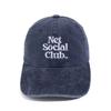 Net Social Club OG LOGO PEACH PIGMENT CAP (NAVY)