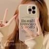 Simple Text IPhone 14 Mobile Phone Case Suitable for Apple 13 Original 11 Silicone 15pro Max Korean 16 Sets