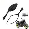 Motorcycle Rearview Mirror for Yamaha Black Handle Mirrors for MT25 MT03 MT07 FZ-07 MT09 FZ09 FJ-09