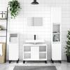 VidaXL Bathroom Cabinet White 80x33x60 Cm Engineered Wood 831636