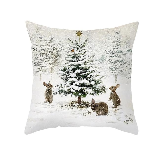 Christmas Ornament Navidad Noel Xmas Gifts Christmas Cushion Cover Merry Christmas Decorations for Home