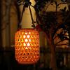 Outdoor Waterproof Garden Lanterns Outdoor Led Solar Lights Garden Lights Rattan Imitation Bamboo Garden Decoration