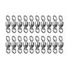 20Pcs Bearing Fishing Swivel Stainless Rolling Swivels Barrel Swivel Line Connector Heavy Duty Fishing Tackle Accessory