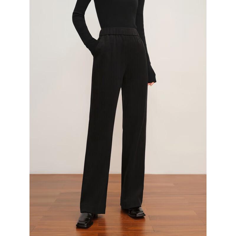 JUZI ANNACO Women's Versatile Chenille Straight-Leg Winter Pants