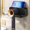 Plastic Hair Dryer Holder Black/White Sorting Bracket Durable Storage Rack