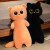 Cute Cat Plush Toy Stuffed Animal Black Cat Throw Pillow Cushion 100cm Big Size Toy Children Birthday Gift for Boy Girl