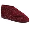 Womens/Ladies Geraldine Touch Fastening Floral Bootee Slippers