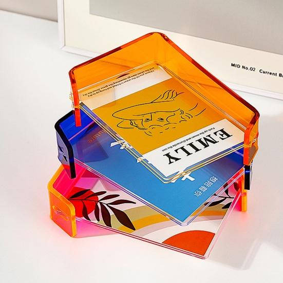 6/7-Inch Floating Photo Frame DIY Double-sided Horizontal Vertical Neon Acrylic Home Office