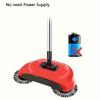 3-in-1 Multifunctional Hand-propelled Sweeper Vacuum Cleaner Hand-propelled Sweeper with 1/2/4 Rag To Clean the Sweeping Artifact Sweeper.