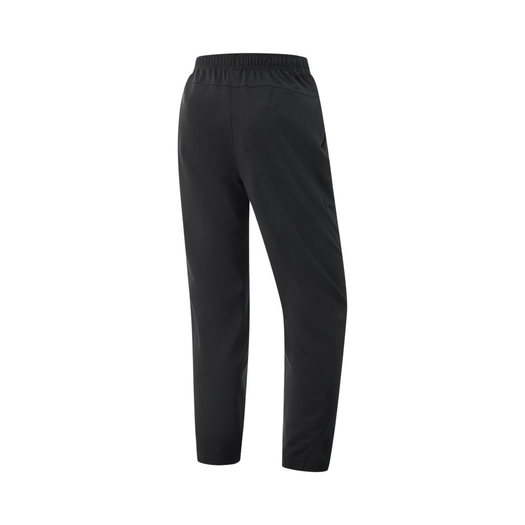 Li Ning Fitness Series Casual Comfortable Moisture-Wicking Knitted Sports Pants Women Bottoms Black AKLV114-1