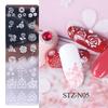 1PC Stainless Steel Printing Nail Stamping Plates Manicure Leaves Maple Template Mold Xmas Snowflakes Nail Art DIY Decorations