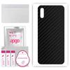 apgo Protective Skin Sticker for the Back Compatible with Xiaomi Redmi 9i, Wrap Film, Foil, Vinyl - Pattern Carbon Black