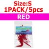 5PCS/Pack Size S Magnum's Dragon Tail for Pike Musky Strearmer Fly Saltwater Fishing Bait Fish Fly Tying Material