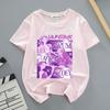 Loose Comfortable Summer Devil Hunter Style Front Back Printed Youthful Fashionable Soft Breathable Women's T-shirt