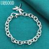 925 Sterling Silver Dragonfly Pendant Bracelet Party Gift Beautiful Jewelry