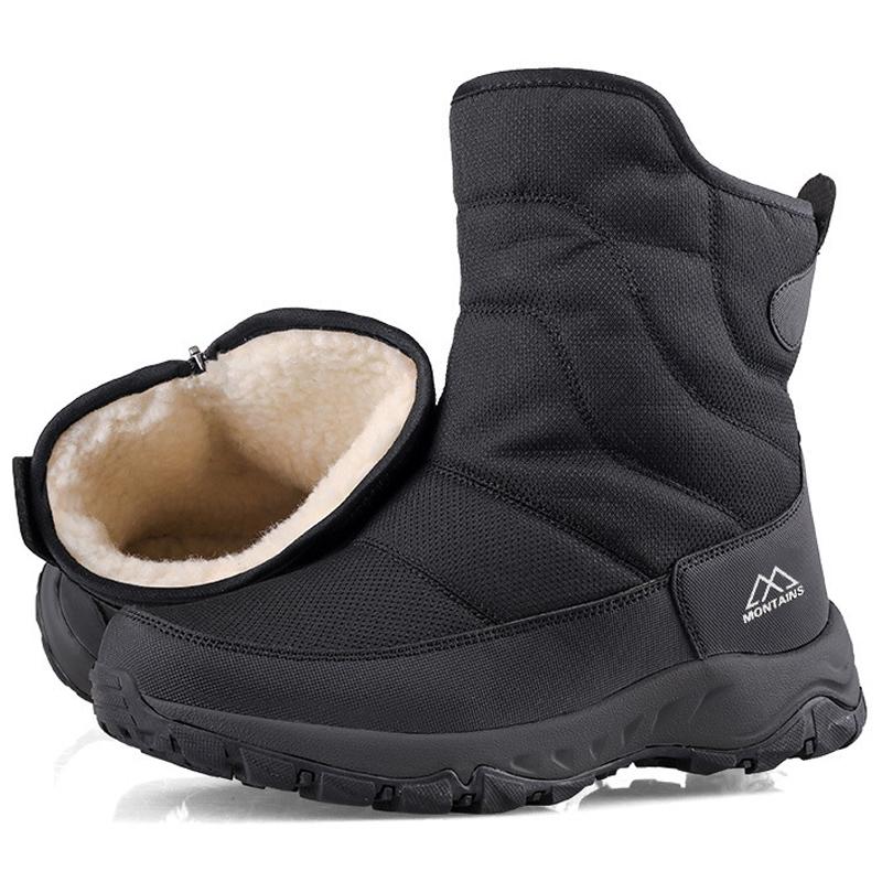 Thickened Snow Boots In Winter New Women'S Cotton Shoes Plus Velvet Warm Boots Casual Versatile Outdoor Travel Snow Boots