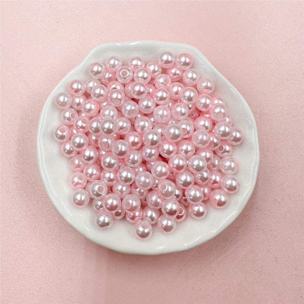 Handmade Illusion Colored Jewelry Accessories 100Pcs Beads Round Beads 6mm Straight Hole DIY Acrylic Women